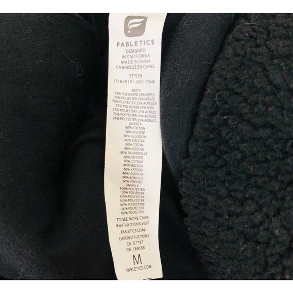 Fabletics black Lotta Cocoon zipper hoodie - Picture 8 of 9
